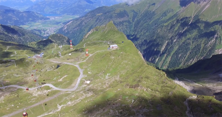 Kitzsteinhorn glacier gefilmd met DJI Phantom 3 Standard