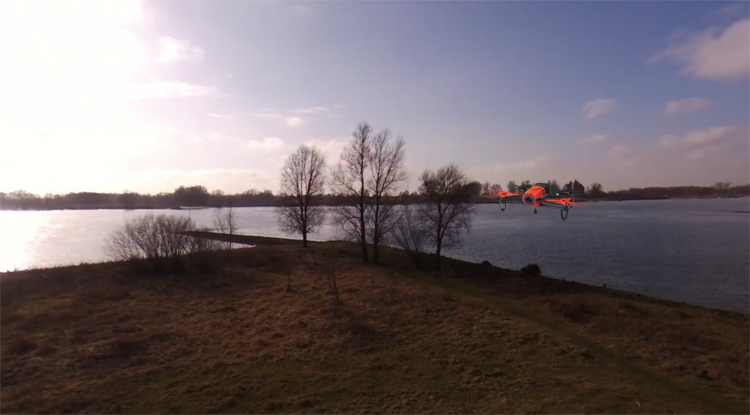 Natuur bij fort Vuren gefilmd met Parrot Bebop drone